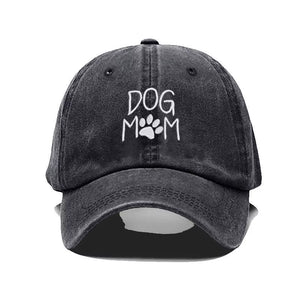 Vintage Washed Cotton Dog MOM Embroidery Baseball Cap for Men Women Dad Hat Golf Caps Snapback Cap Dropshipping