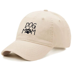 Vintage Washed Cotton Dog MOM Embroidery Baseball Cap for Men Women Dad Hat Golf Caps Snapback Cap Dropshipping