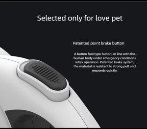 Pet Automatic Retractable Leash Reflective Dog Leash LED Light Walking Leash Explosion-Proof Charging Dog Leash Dog Leash