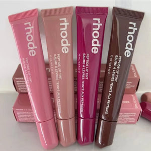 10ML 4 Colors Rohde Lip Balm Phone Cover Lip Gloss Long-Lasting Moisturizing Lipstick Toast Raspberry Jelly Clear Lip Glaze