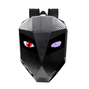 LED Knight Cycling Backpack with Eye Motorcycle Helmet Mochilas Para Motocicletas Waterproof Laptops Bags Saco Moto Schoolbag