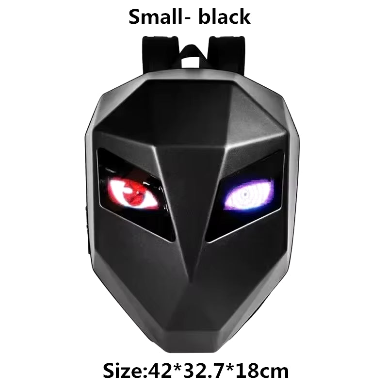 LED Knight Cycling Backpack with Eye Motorcycle Helmet Mochilas Para Motocicletas Waterproof Laptops Bags Saco Moto Schoolbag