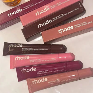 10ML 4 Colors Rohde Lip Balm Phone Cover Lip Gloss Long-Lasting Moisturizing Lipstick Toast Raspberry Jelly Clear Lip Glaze