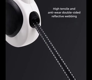 Pet Automatic Retractable Leash Reflective Dog Leash LED Light Walking Leash Explosion-Proof Charging Dog Leash Dog Leash