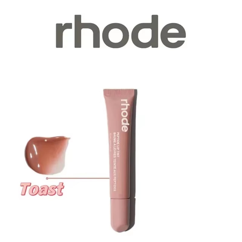 10ML 4 Colors Rohde Lip Balm Phone Cover Lip Gloss Long-Lasting Moisturizing Lipstick Toast Raspberry Jelly Clear Lip Glaze