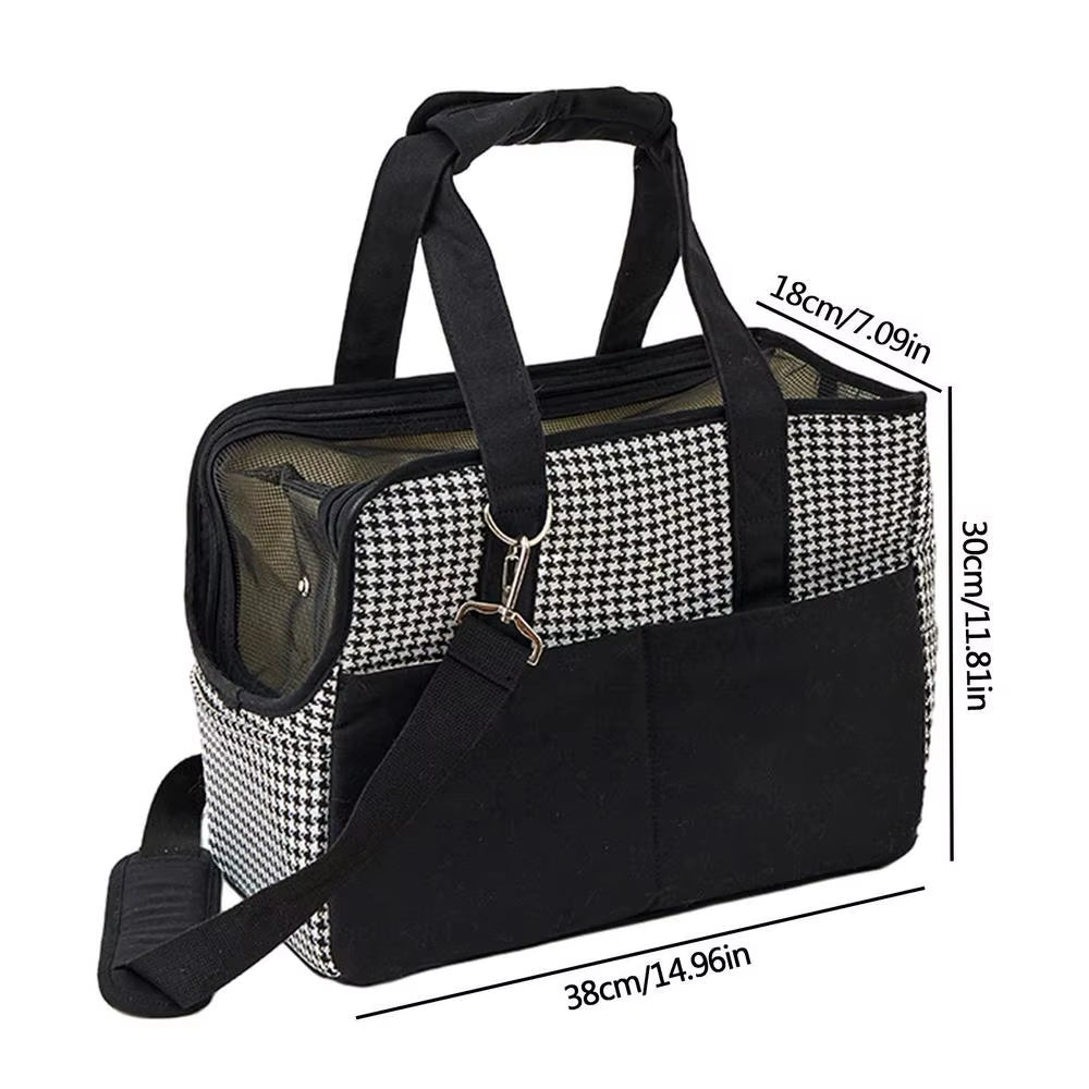 Portable Pet Carrier Bag Cat Carrier Handbag Handheld Small Dog Bag Pet Travel Tote Breathable Shoulder Bag for Small Dog Rabbit