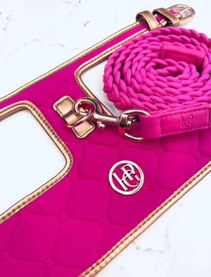 Dog/Cat Harness/Collar/Leash/Waste Bag ~ Lipstick Pink Collection (Sold Individually)