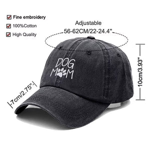 Vintage Washed Cotton Dog MOM Embroidery Baseball Cap for Men Women Dad Hat Golf Caps Snapback Cap Dropshipping