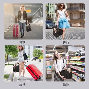 Portable Outdoor Dog Bag Small Dog Transport Bag Airline Approved Leather Travel Chihuahua Teddy PU Carrier for Dog Handbag