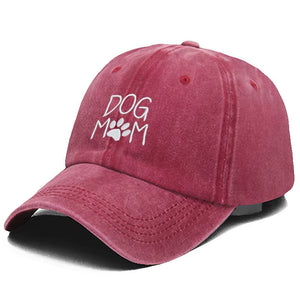 Vintage Washed Cotton Dog MOM Embroidery Baseball Cap for Men Women Dad Hat Golf Caps Snapback Cap Dropshipping
