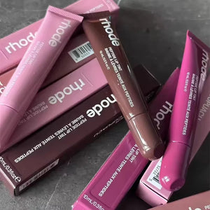 10ML 4 Colors Rohde Lip Balm Phone Cover Lip Gloss Long-Lasting Moisturizing Lipstick Toast Raspberry Jelly Clear Lip Glaze