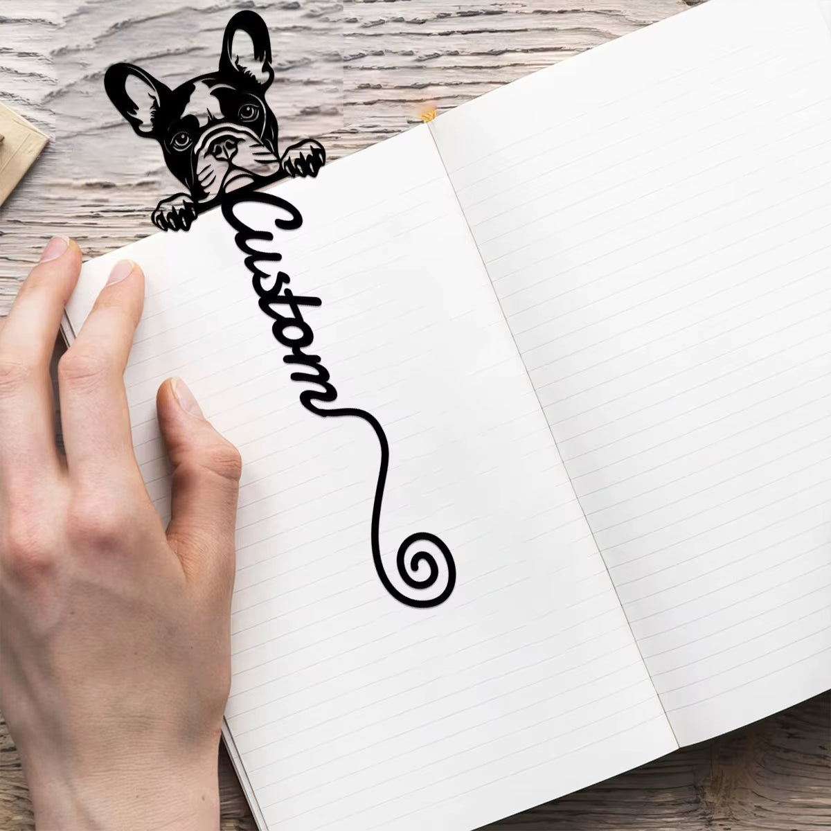 Custom Bookmark, Book Lover Gift, French Bulldog Version Bookmark, Back to School Gift, Teacher Gift, Unique Bookmark