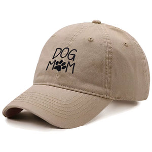 Vintage Washed Cotton Dog MOM Embroidery Baseball Cap for Men Women Dad Hat Golf Caps Snapback Cap Dropshipping