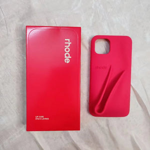 Original Phone Case for Iphone 11 12 13 14 15 16 Pro Max plus Lipstick Soft Silicone Bumper Lip Gloss Holder Makeup Cover