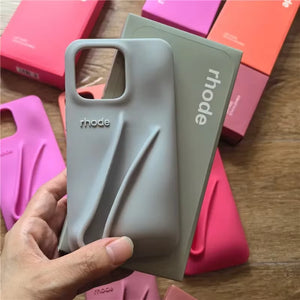 Original Phone Case for Iphone 11 12 13 14 15 16 Pro Max plus Lipstick Soft Silicone Bumper Lip Gloss Holder Makeup Cover