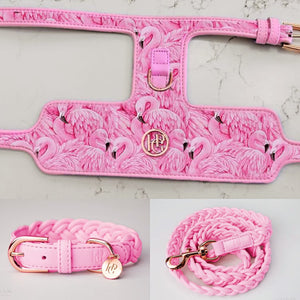 Dog/Cat Harness - ‘Flock of Flamingos’