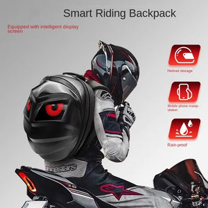 LED Knight Cycling Backpack Motorcycle Led Bag with Eye Screen Bluetooth APP Waterproof Rainproof Women Bag School Bags Rugzak