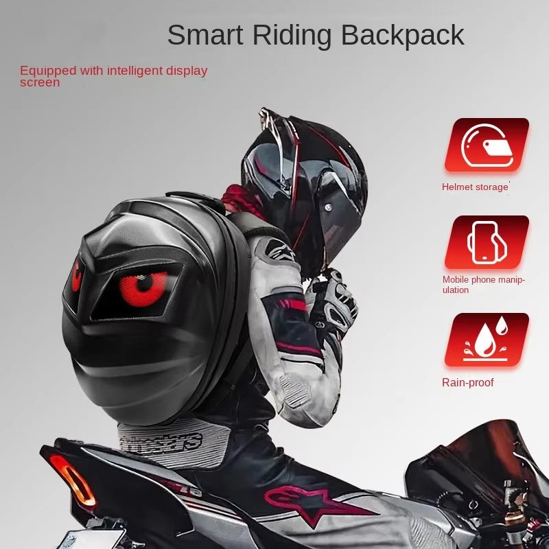 LED Knight Cycling Backpack Motorcycle Led Bag with Eye Screen Bluetooth APP Waterproof Rainproof Women Bag School Bags Rugzak