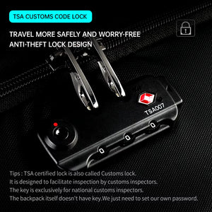 Lifetime Warranty anti Theft Backpack for Men for Women No Key TSA Lock Backpack 15.6Inch Laptop Backpack Schoolbag for Teenager