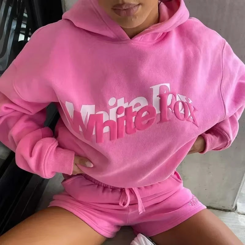 2024 New Letter Printing Women'S Pure Cotton Pure Cotton Fleece Hoodie Oversized Sports Jumper Top Loose Hooded Sportswear