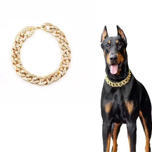 Plastic Dog Collar Chain Bulldog Lightweight Necklace Cat Collar Pet Accessories Small Medium Large Pet Necklace Accessories