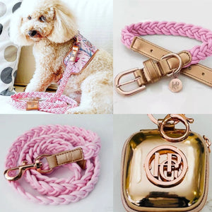 Dog/Cat Harness/Collar/Leash/Waste Bag ~ La Fleur Collection - (Sold Individually)