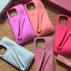 Original Phone Case for Iphone 11 12 13 14 15 16 Pro Max plus Lipstick Soft Silicone Bumper Lip Gloss Holder Makeup Cover