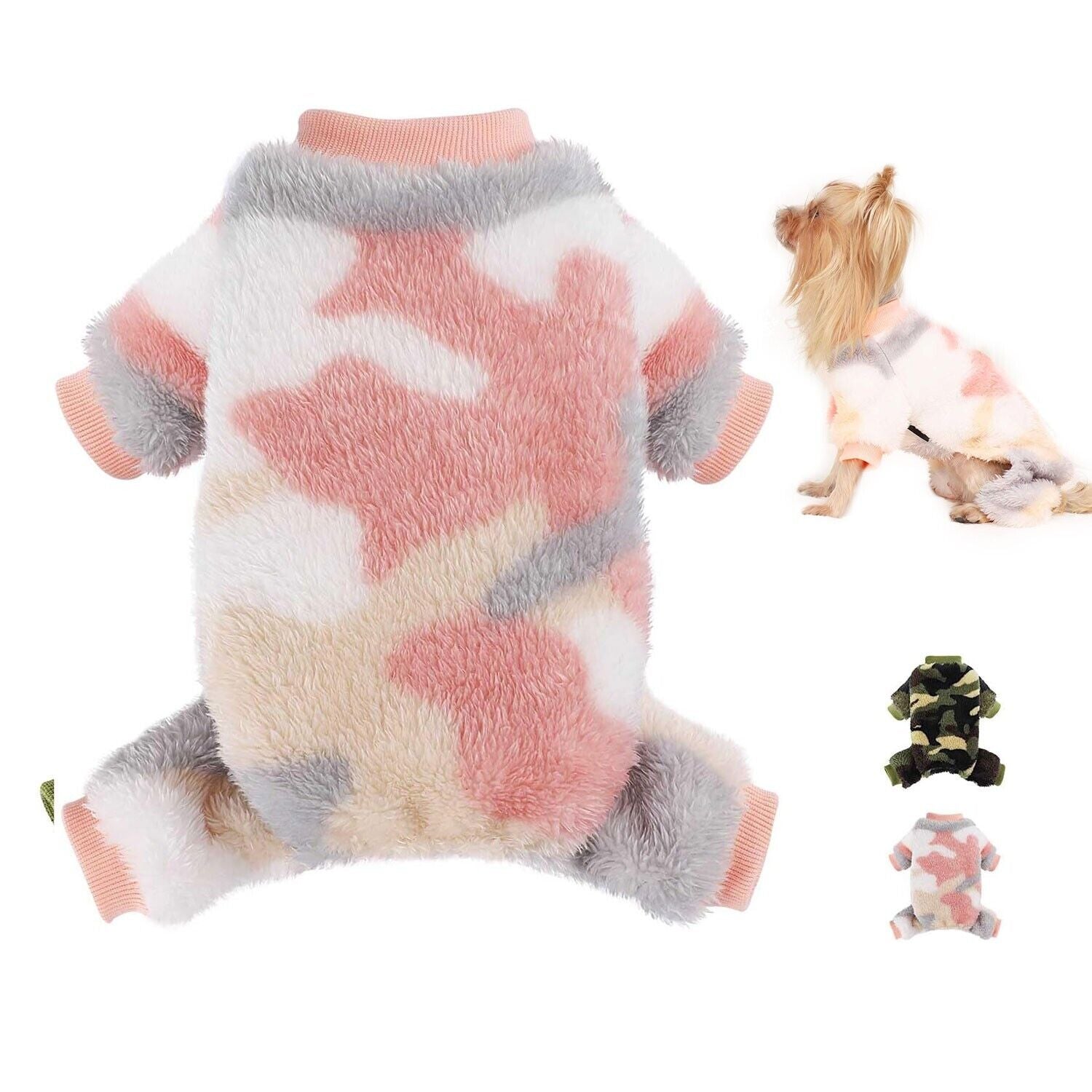 Soft Flannel Dog Sweaters Warm Puppy Pet Winter Coat for Small to Large Dogs