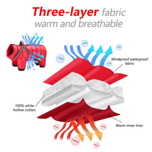 Winter Pet Dog Clothes Super Warm Dog Jacket Coat Waterproof Small Medium Large Dogs Pet Clothing Jumpsuit for French Bulldog