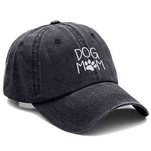 Vintage Washed Cotton Dog MOM Embroidery Baseball Cap for Men Women Dad Hat Golf Caps Snapback Cap Dropshipping