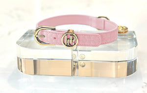 Modern PINK DOG Durable COLLAR – Gorgeous and Durable Vegan Leather Cute Collar for Pet