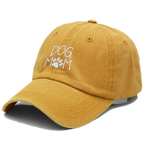 Vintage Washed Cotton Dog MOM Embroidery Baseball Cap for Men Women Dad Hat Golf Caps Snapback Cap Dropshipping
