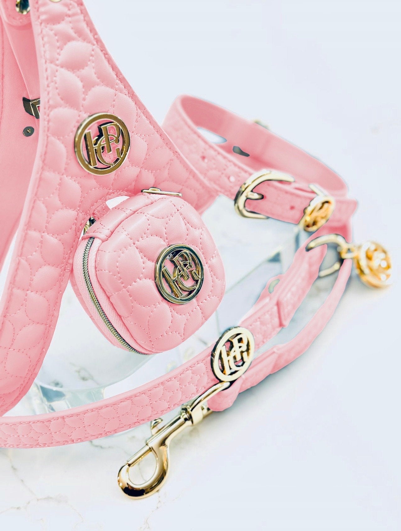 Modern PINK DOG Durable COLLAR – Gorgeous and Durable Vegan Leather Cute Collar for Pet