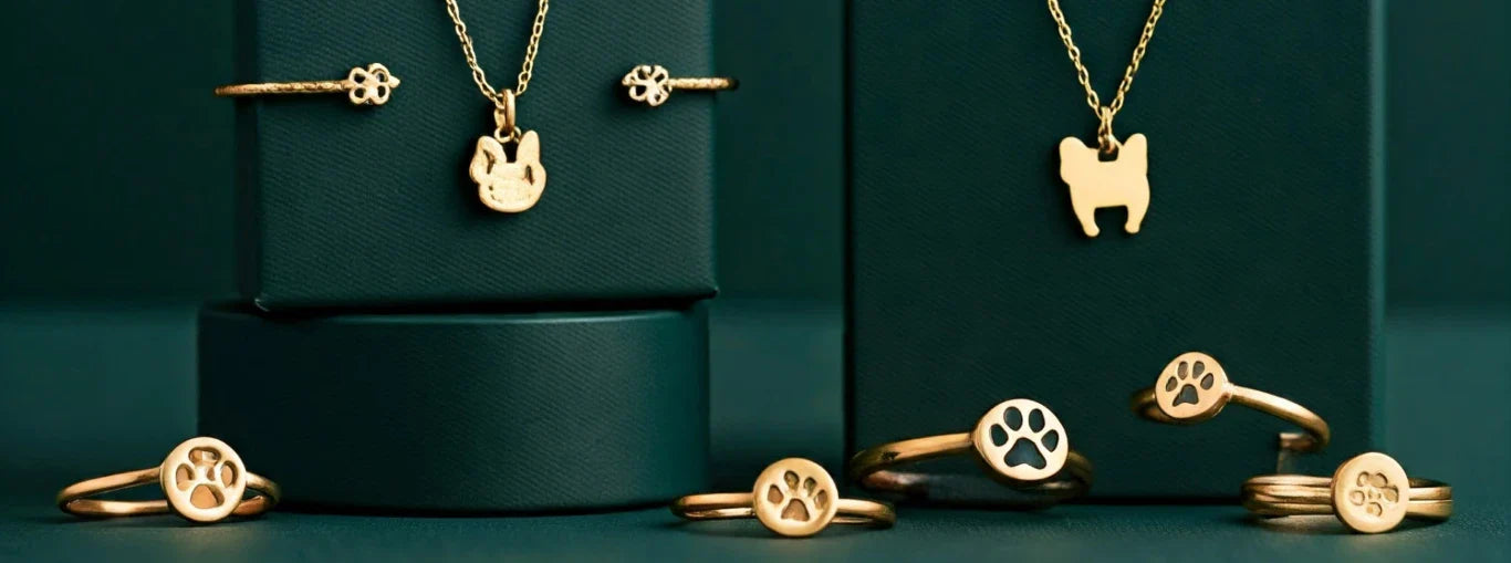 Elegant French Bulldog jewelry accessories for dog lovers