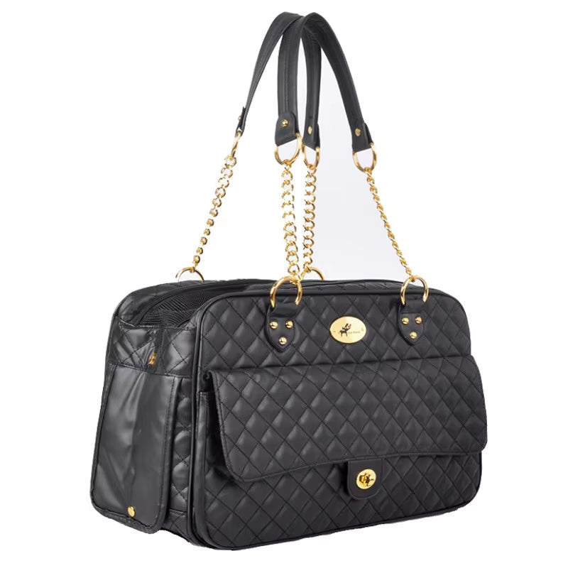 Luxury Designer Pet Carrier for Small Pets Dog Carry Bag Fashionable Cat Chihuahua, French Bulldog Pomeranian Dogs Accessories