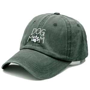 Vintage Washed Cotton Dog MOM Embroidery Baseball Cap for Men Women Dad Hat Golf Caps Snapback Cap Dropshipping